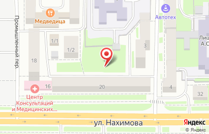 Paradis на улице Нахимова на карте