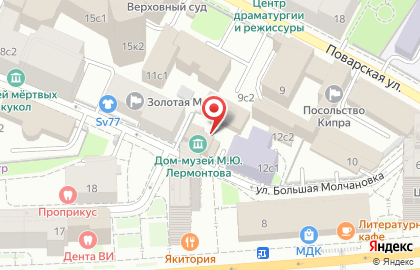 Мемориальный Дом-музей Лермонтова М.ю. на карте