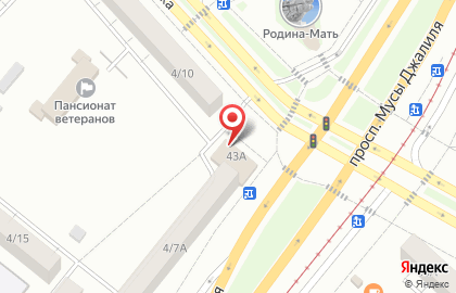 Супермаркет Магнит у дома в Набережных Челнах на карте