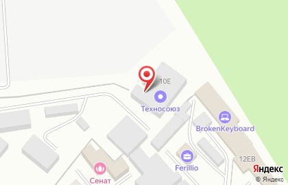 Торговая компания Техносоюз на карте