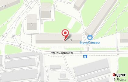Продуктовый магазин на улице Козицкого на карте