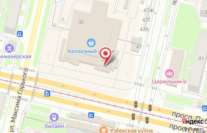 Микрокредитная компания Деньги в руки на улице Максима Горького на карте