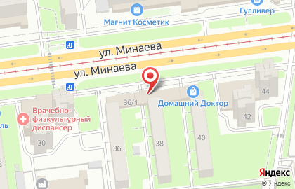 Магазин автозапчастей Чайка в Ленинском районе на карте