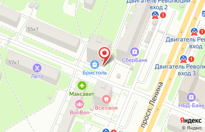 Магазин Мозаика на проспекте Ленина, 55 на карте