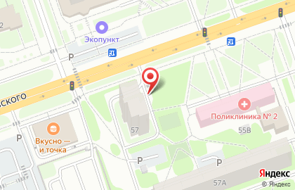 Киоск фастфудной продукции, г. Дзержинск на проспекте Циолковского на карте