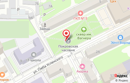 Часовня покрова Богородицы на карте