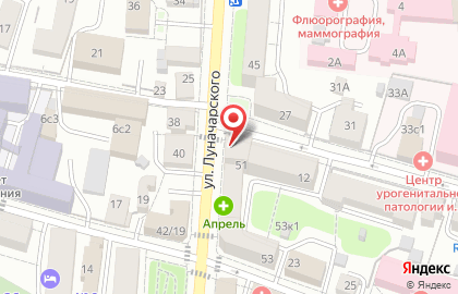 Аптека Ваш Целитель на улице Луначарского на карте