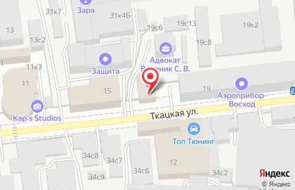 Кабинет остеопата Нурмагомеда Штанчаева на Ткацкой улице на карте