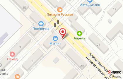 Магазин табачной продукции Табакерка на Алюминиевой улице на карте