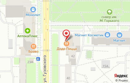 Пиццерия Додо Пицца в Московском районе на карте