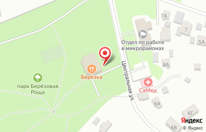 Пиццерия Жар-пицца на Центральной улице на карте