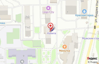 Фитнес-клуб Аэлита в Октябрьском районе на карте