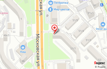 Аптека Эдельвейс на Московской улице на карте