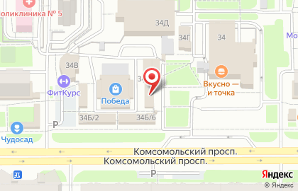 Магазин косметики Оля на карте