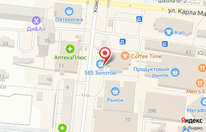 Магазин фруктов и овощей на Комсомольской, 20/1 на карте