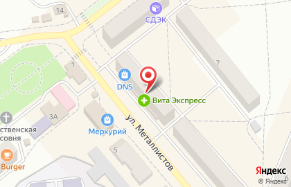 Магазин электроники и бытовой техники Позитроника на улице Металлистов на карте