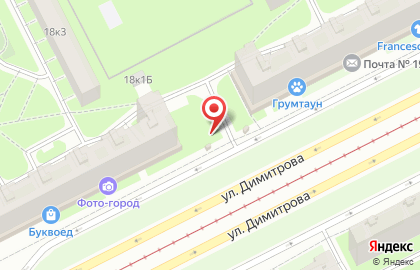 Киоск по продаже фруктов и овощей в Фрунзенском районе на карте