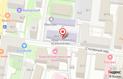 Московский городской педагогический университет в Москве на карте