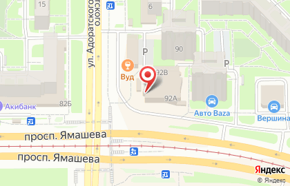 Автошкола Авто-Премиум в Ново-Савиновском районе на карте