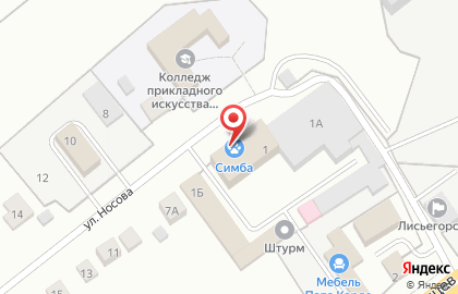 Школа танцев для детей и подростков E-dance Studio на улице Носова на карте