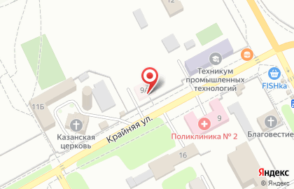 Поликлиника Самарская городская больница №7 в п.Мехзавод на карте