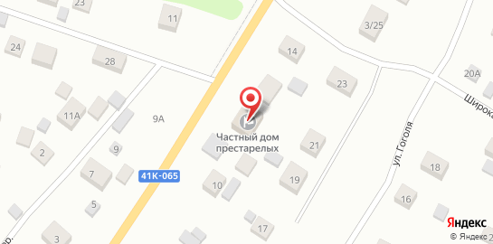 Частный дом престарелых в посёлке Токсово на карте