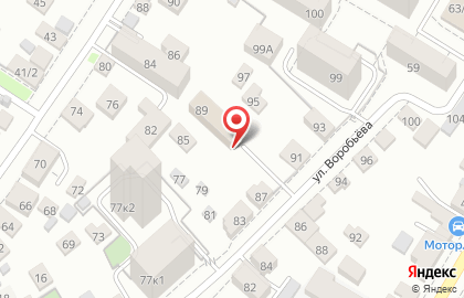 Строительная компания Конструктив на улице Воробьёва на карте