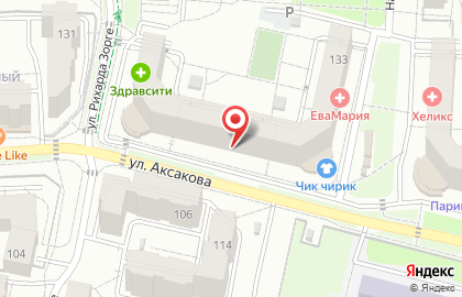 Мужская парикмахерская OldBoy Barbershop на улице Аксакова на карте