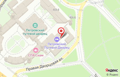 Спа-центр Петровский Путевой Дворец на карте