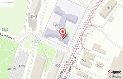 Онкологическая клиническая больница №1 в Москве на карте