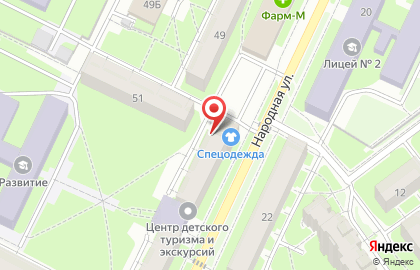 Магазин игрушек Светлячок на Народной улице на карте