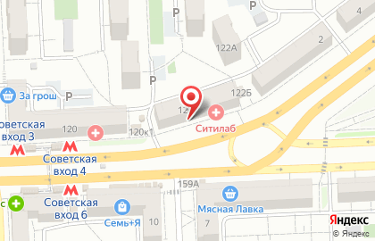 Турагентство выгодных туров Sunmar в Советском районе на карте