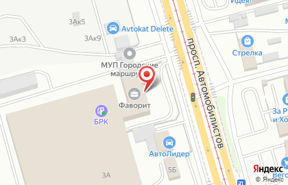 Бизнес-центр Фаворит в Железнодорожном районе на карте