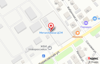 Центр строительных материалов на Борисовской улице на карте