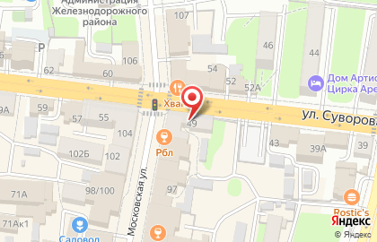Салон-магазин штор Босфор в Железнодорожном районе на карте