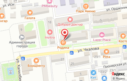 Магазин Зоомир на улице Чкалова на карте
