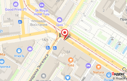 Евросеть на Советской улице на карте