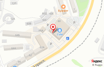 Салон-магазин спортивных товаров Мир приключений на карте