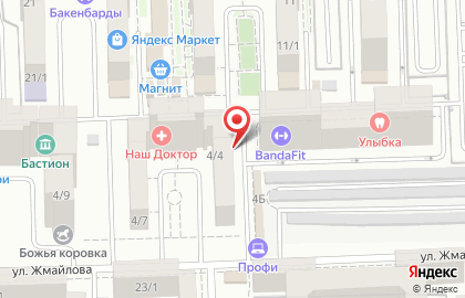 Магазин Зоосад на улице Жмайлова на карте