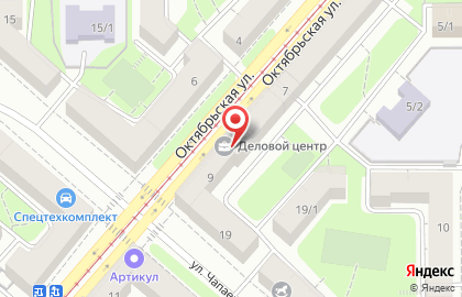 Торгово-производственная компания Меркурий на Октябрьской улице на карте