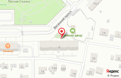 Строящиеся объекты, АСО Промстрой на Весеннем проспекте на карте