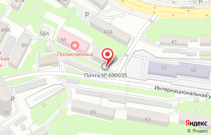 Почта России во Владивостоке на карте