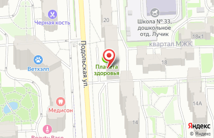 Аптека Планета здоровья в Москве на карте