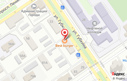 Кафе Best burger на карте