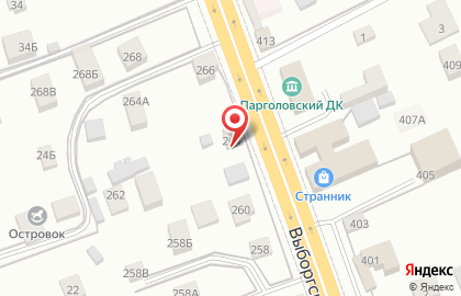 Эстель на Выборгском шоссе на карте