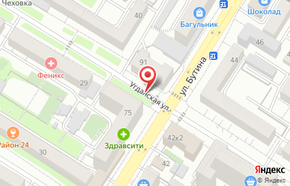Панацея на Угданской улице на карте