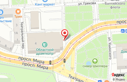 Калининградский областной драматический театр на карте