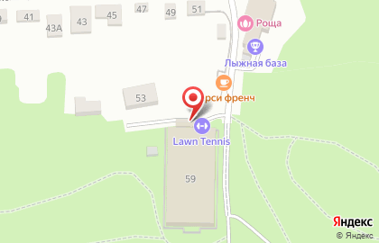Теннисный корт Lawn Tennis на карте
