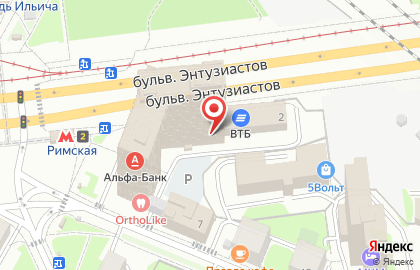 Сеть бургерных #farш на метро Площадь Ильича на карте