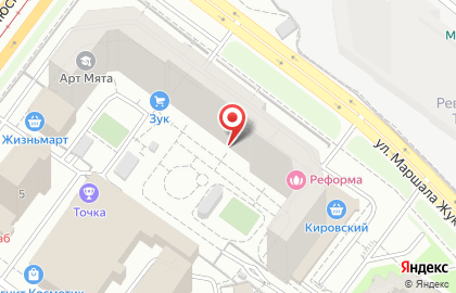 Языковая академия Talisman на улице Маршала Жукова, 13 на карте